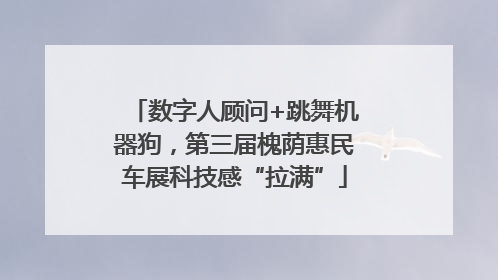 数字人顾问+跳舞机器狗，第三届槐荫惠民车展科技感“拉满”