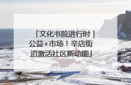 文化书院进行时｜公益+市场！辛店街道激活社区新动能