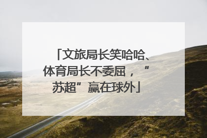 文旅局长笑哈哈、体育局长不委屈，“苏超”赢在球外