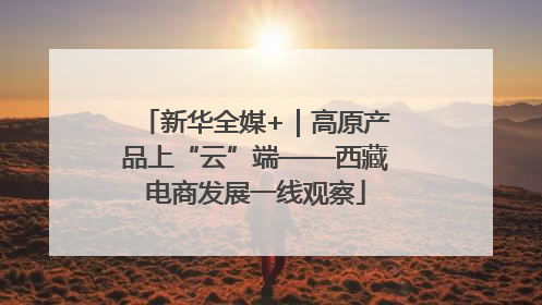 新华全媒+｜高原产品上“云”端——西藏电商发展一线观察