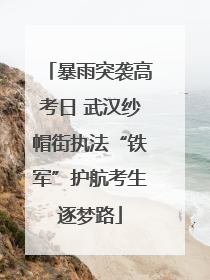 暴雨突袭高考日 武汉纱帽街执法“铁军”护航考生逐梦路