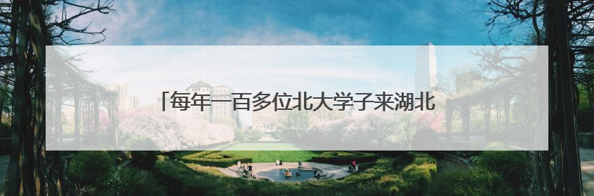 每年一百多位北大学子来湖北，学子讲述：在武汉能静心做学术，买房压力小，创业成本低