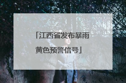 江西省发布暴雨黄色预警信号