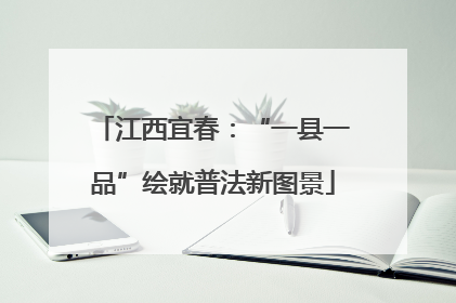 江西宜春：“一县一品”绘就普法新图景