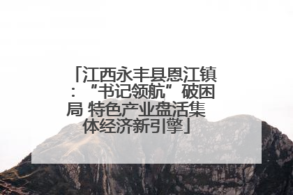 江西永丰县恩江镇：“书记领航”破困局 特色产业盘活集体经济新引擎