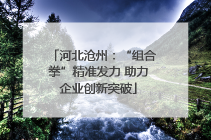 河北沧州：“组合拳”精准发力 助力企业创新突破
