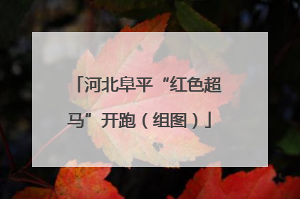 河北阜平“红色超马”开跑（组图）