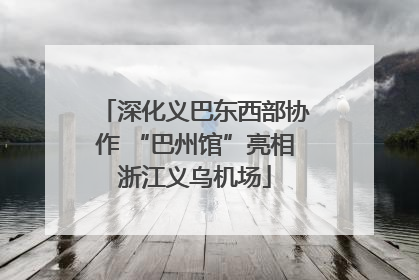 深化义巴东西部协作 “巴州馆”亮相浙江义乌机场