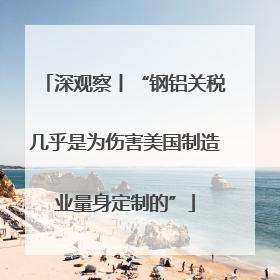 深观察丨“钢铝关税几乎是为伤害美国制造业量身定制的”