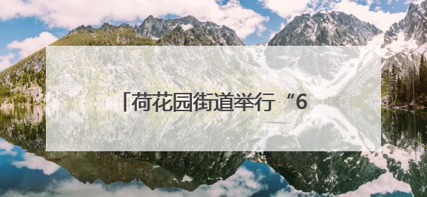 荷花园街道举行“6·17”安全宣传活动暨恒达社区微型消防站应急小分队启动式