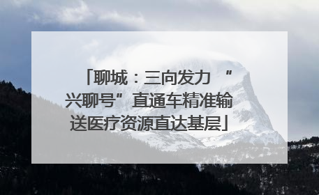 聊城：三向发力 “兴聊号”直通车精准输送医疗资源直达基层