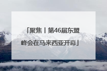 聚焦丨第46届东盟峰会在马来西亚开幕