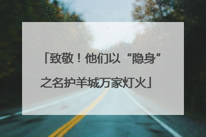致敬！他们以“隐身”之名护羊城万家灯火