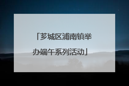 芗城区浦南镇举办端午系列活动