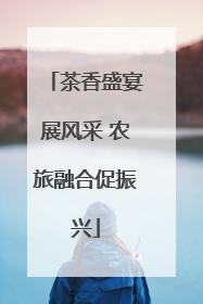 茶香盛宴展风采 农旅融合促振兴