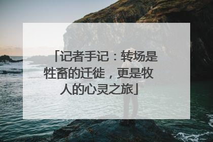 记者手记：转场是牲畜的迁徙，更是牧人的心灵之旅