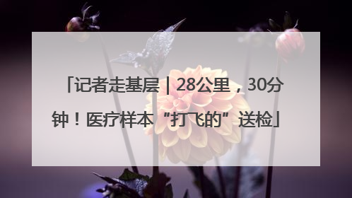 记者走基层｜28公里，30分钟！医疗样本“打飞的”送检