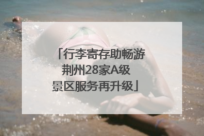 行李寄存助畅游 荆州28家A级景区服务再升级
