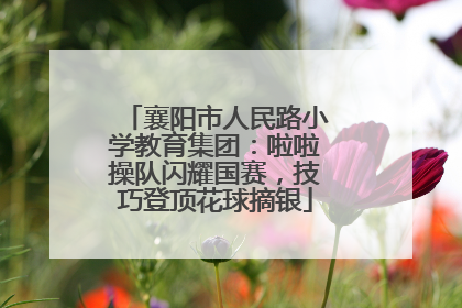 襄阳市人民路小学教育集团：啦啦操队闪耀国赛，技巧登顶花球摘银