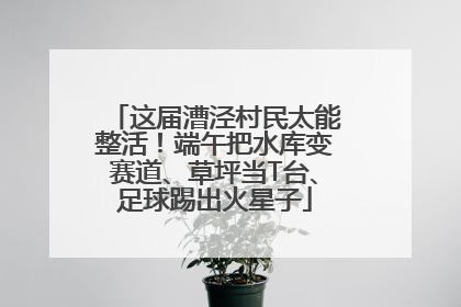 这届漕泾村民太能整活！端午把水库变赛道、草坪当T台、足球踢出火星子