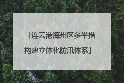 连云港海州区多举措构建立体化防汛体系