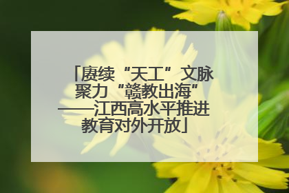 赓续“天工”文脉 聚力“赣教出海”——江西高水平推进教育对外开放
