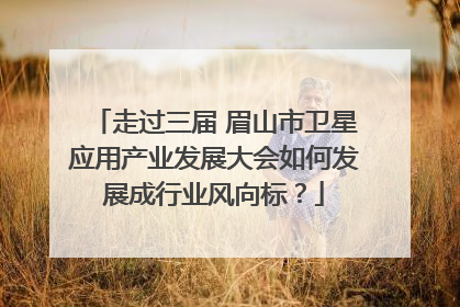 走过三届 眉山市卫星应用产业发展大会如何发展成行业风向标？