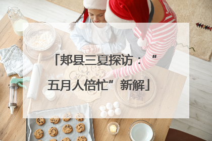 郏县三夏探访：“五月人倍忙”新解
