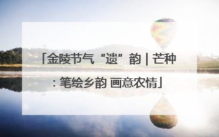 金陵节气“遗”韵｜芒种：笔绘乡韵 画意农情