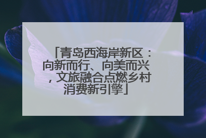 青岛西海岸新区：向新而行、向美而兴，文旅融合点燃乡村消费新引擎