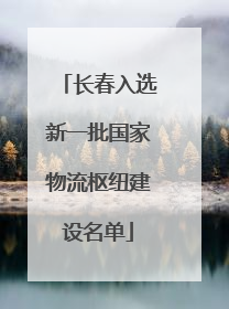 长春入选新一批国家物流枢纽建设名单