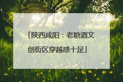 陕西咸阳：老糖酒文创街区穿越感十足