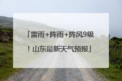 雷雨+阵雨+阵风9级！山东最新天气预报