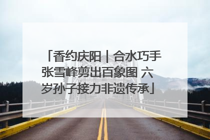 香约庆阳｜合水巧手张雪峰剪出百象图 六岁孙子接力非遗传承