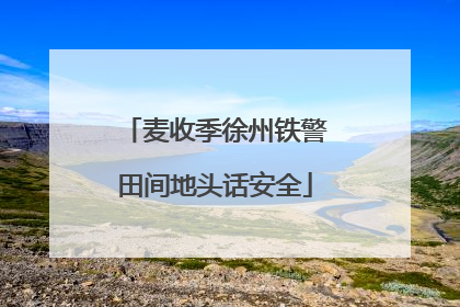 麦收季徐州铁警田间地头话安全
