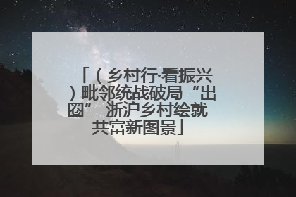 （乡村行·看振兴）毗邻统战破局“出圈” 浙沪乡村绘就共富新图景
