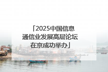 2025中国信息通信业发展高层论坛在京成功举办