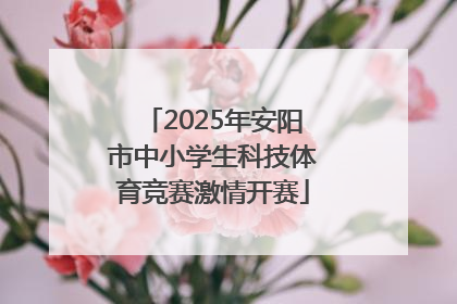 2025年安阳市中小学生科技体育竞赛激情开赛