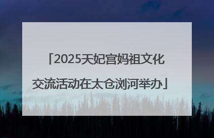 2025天妃宫妈祖文化交流活动在太仓浏河举办