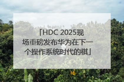 HDC 2025现场重磅发布华为在下一个操作系统时代的棋